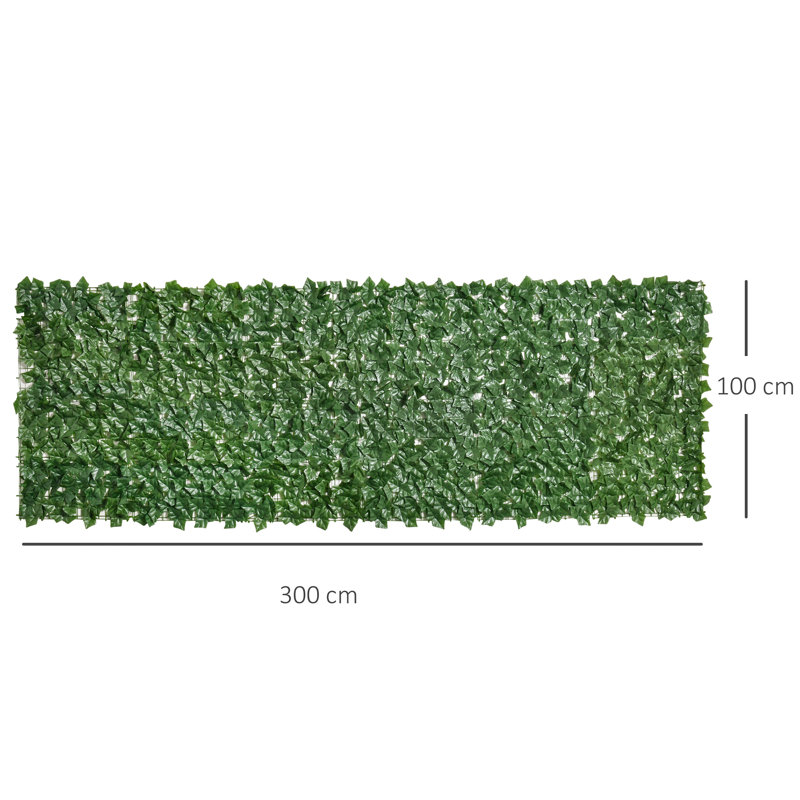 100cm Faux Ivy Hedge