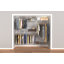 ShelfTrack 60"W - 96" W Wire Closet System Starter Kit