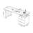 White + Gold Rectangular Stone desk-930955452-930955454