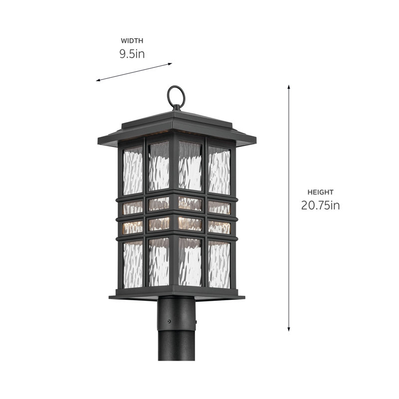Kichler Beacon Square 1 - Light Hammered Post Lantern Head