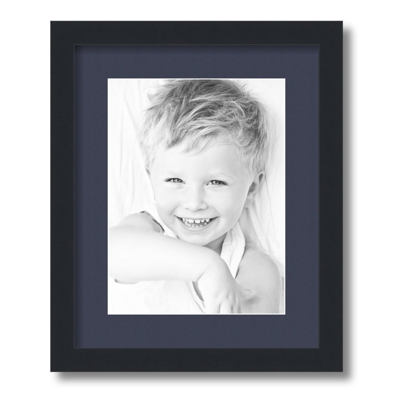 Wood Matte Picture Frame with Mat, Blue Jay
