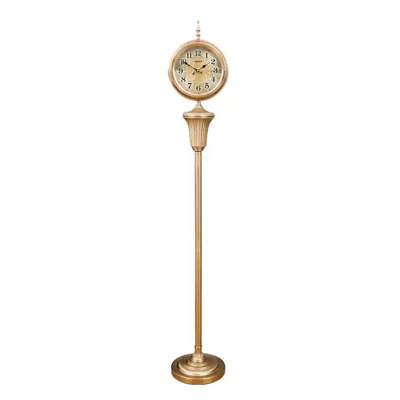 American-style retro silent living room floor clock