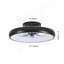 Ventilateur de plafond à DEL noir de 20 po - Température de couleur à intensité variable et réglable, application et télécommande, ventilateur de plafond intelligent moderne pour le salon, la chambre à coucher et la salle à manger (silencieux / 6