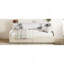 Lit plateforme simple tapissier avec rangement et tiroirs-992327848