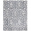 Tapis en laine / coton touffeté à la main Roswell - ivoire / bleu marine-310817016