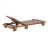78.8'' Outdoor Patio Chaise Lounge Chair, Acacia Wood Adjustable Recliner With Headrest And Retractable Side Tray, For Terrace, Poolside, Garden, And Beach-966618305