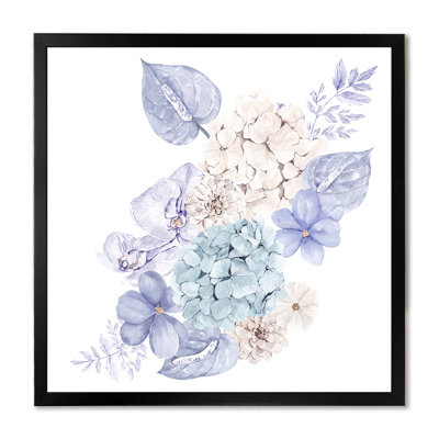 «Winter Bouquet In Pastel Flowers II», reproduction d'art sur toile traditionnelle
