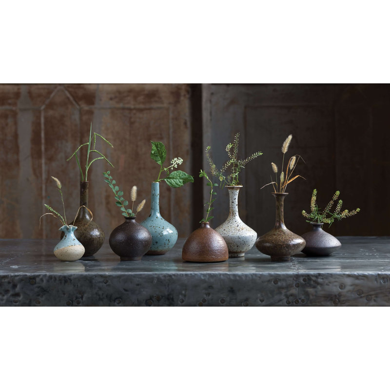 8 Piece Porcelain Bud Vases