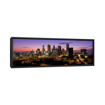 " Skyline At Dusk, Cityscape, Skyline, City, Atlanta, Georgia, USA " Color Photography Print