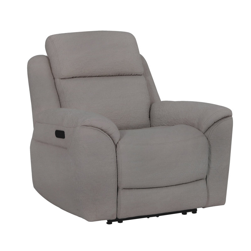 Fauteuil inclinable électrique Minnis P3, Brun, Polyester blé Lenox