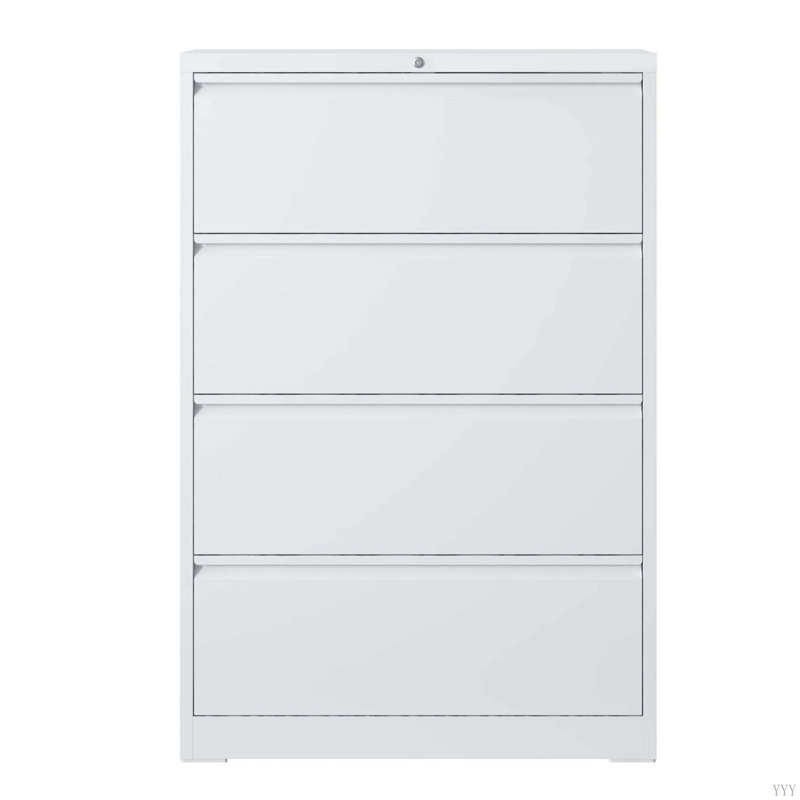 Lateral File Cabinet,Filing Cabinet With Lock, Lockable File Cabinet For Home Office, Locking Metal File Cabinet For Legal/Letter/A4/F4 Size