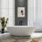 71 Inch Freestanding Solid Surface Soaking Bathtub For Bathroom