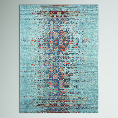 Tapis oriental bleu Hertzler