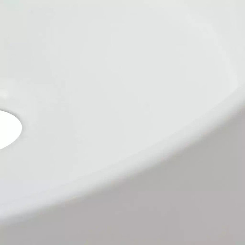 Belfry Bathroom Reynalda 400mm W White Ceramic Circular Sink