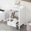 Meuble-lavabo de 20 po avec lavabo, armoire de salle de bain avec porte en verre à fermeture douce, tiroir-593011305