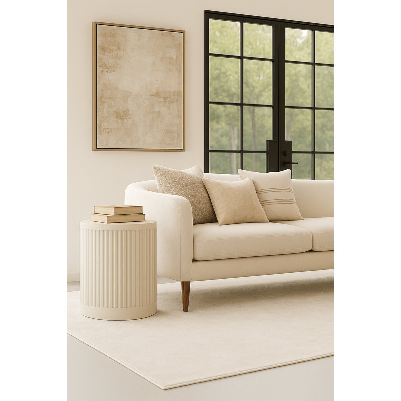 Table d'appoint Graelynn, H 24 po x L 18 po x l 18 po, Blanc