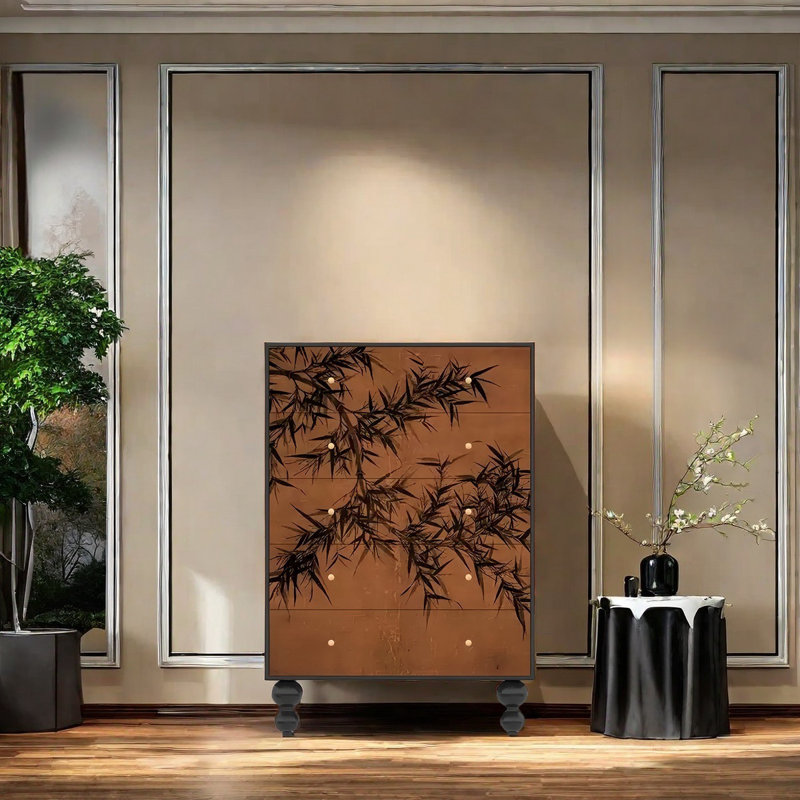Armoire de rangement en bambou