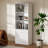 White Bookshelf With Drawers, 63" Tall Bookshelf With Storage, 3 Shelf Modern Bookcase With Adjustable Shelf, Open Shelves Bookcase, Unique Book Shelf For Home Office, White-1433599099