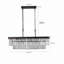 Lustre rectangulaire moderne en cristal Modern Industrial-130217989