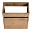 Petit meuble-lavabo de salle de bain 16 pouces - Fixation murale compacte, portes à charnières à fermeture en douceur, lavabo en céramique-130597551
