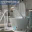Toilettes de bidet ARRISEA avec couvercle à ouverture automatique, siège chauffant, lavage à chaud, sécheuse, chasse d'eau automatique