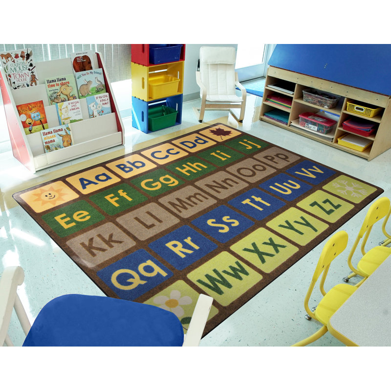 Tapis brun à motif géométrique N'importe quel jour, Rectangle 5 pi 4 po x 7 pi 8 po