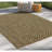 2.7 Ft. X 7.3 Earth Collection Area Rug - Jute/Black Polypropylene, , Stain , & Pet , For Indoor And Outdoor Use 2 7 In. 3 Gcntl1012 Polypropylene , Outdoor/Indoor-604394276