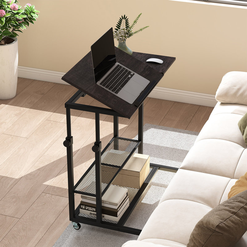 Metal Base Computer Desk, Black