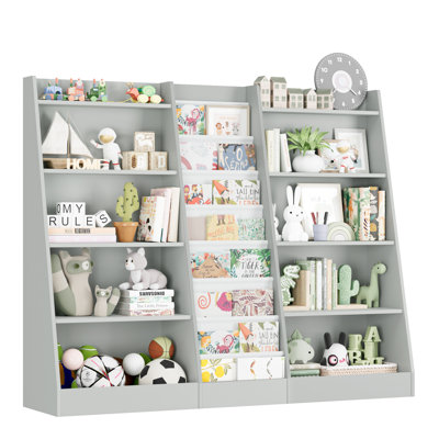 ON SALE!  5-Tier Kids Bookshelf with Storage Pockets