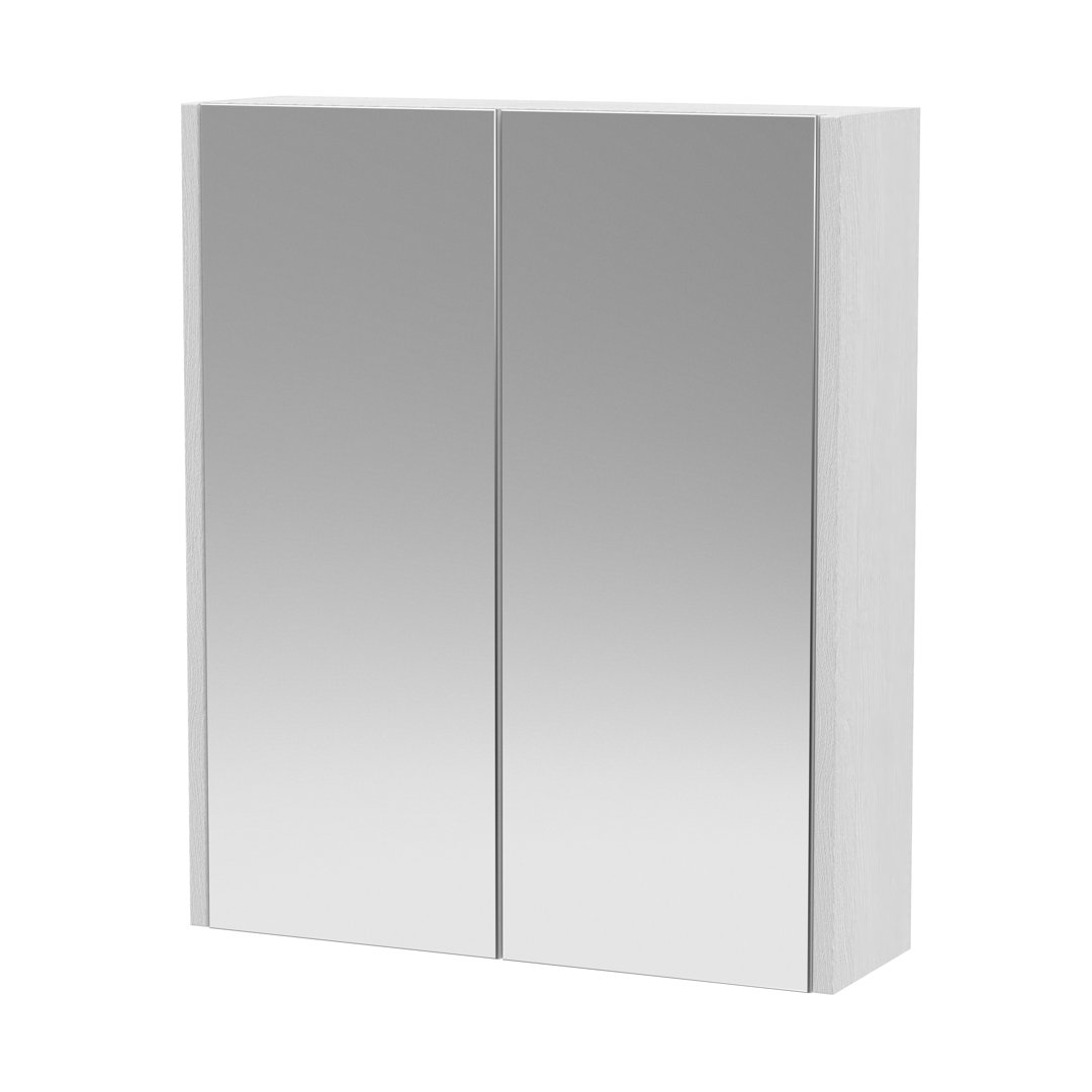 Juno 600mm W 715mm H Surface Frameless Medicine Cabinet Mirror 1 Fixed