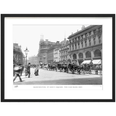 Manchester, St Ann's Square, The Cab Rank 1885 by Francis Frith - Single Picture Frame Print
