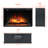 26 in. Recessed Electric Fireplace Inserts with Logs