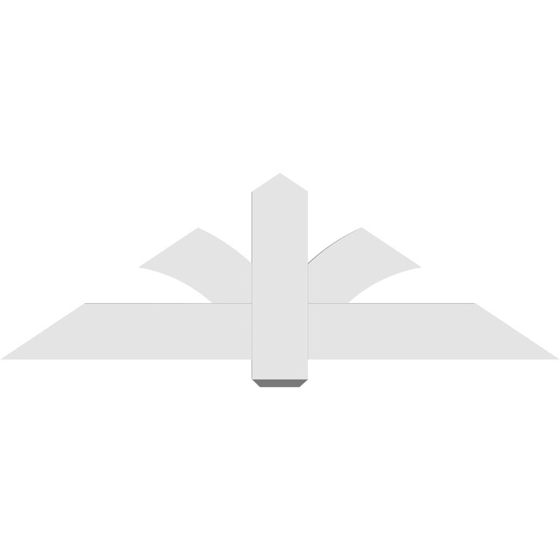 Support pour pignon en PVC Redmond, H 20 po x l 60 po (pas: 8/12), P 2 po x F 6 po