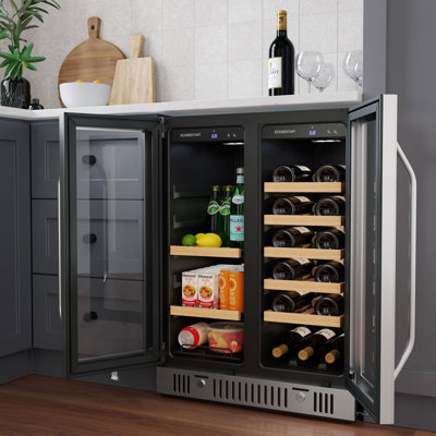 24 Inch Wide 18 Bottle Capacity and 47 Can Capacity Wine and Beverage Cooler