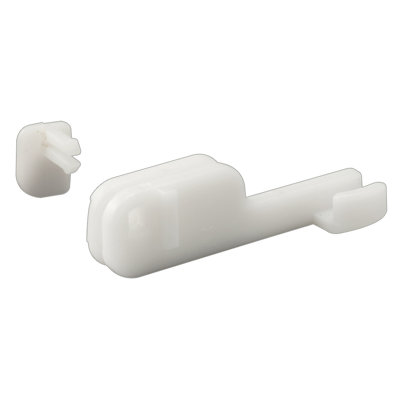 Prime-Line Shower Door Bottom Guide, 2 in. Reach, Nylon Construction, Bottom Mount