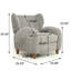 Fauteuil d'appoint inclinable convertible Nordic avec dossier incurvé-2045034995