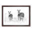 Two Zebras - Picture Frame Painting Print-56733651-56733655