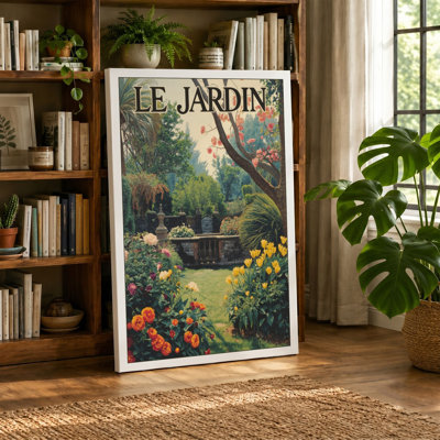 Garden Path at Jardin Vintage - Wrapped Canvas