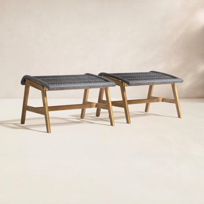 Anyston Teak Patio Footstool
