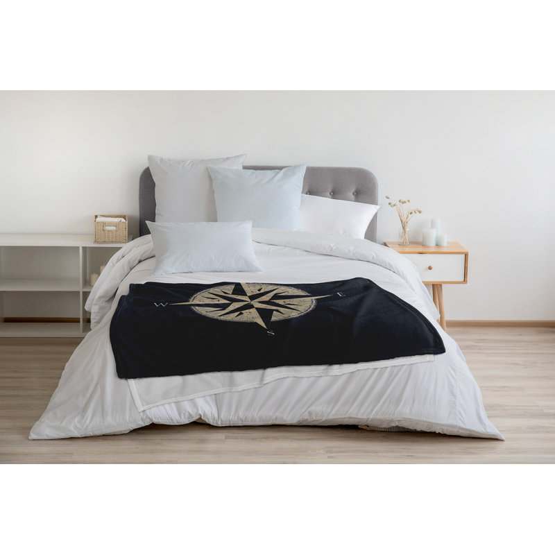 Jeté polaire Nautical Nights, L 50 po x L 60 po, 1.85, Requin bleu