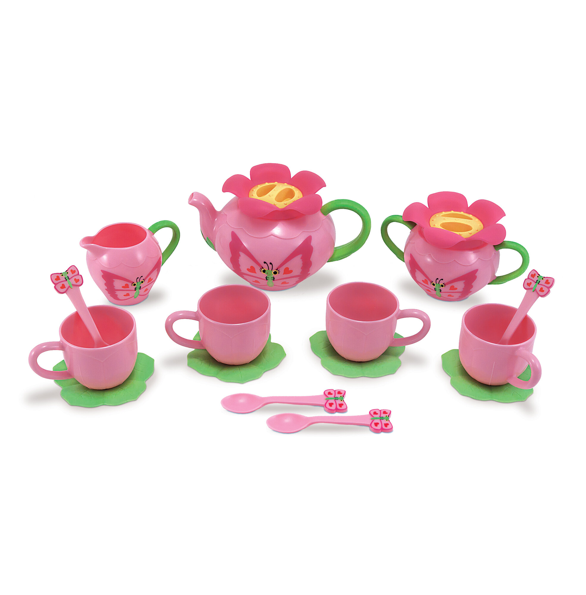 Melissa & Doug Bella 15 Piece Butterfly Tea Set & Reviews | Wayfair