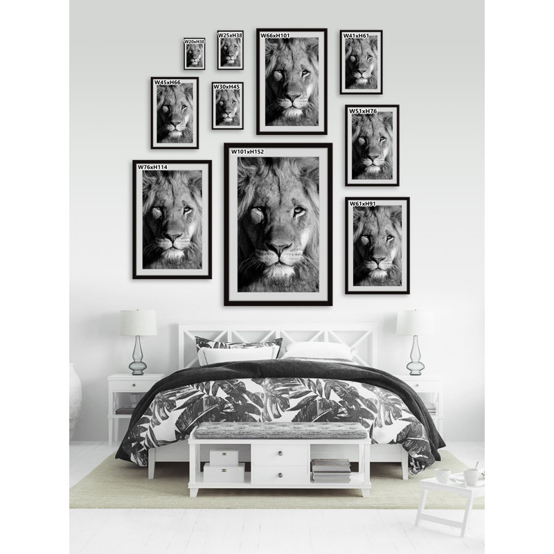 Lion Portrait by Marmont Hill - Painting, Paper, 91cm H x 61cm W