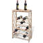 Teebar Floor Wine Bottle Rack Brown