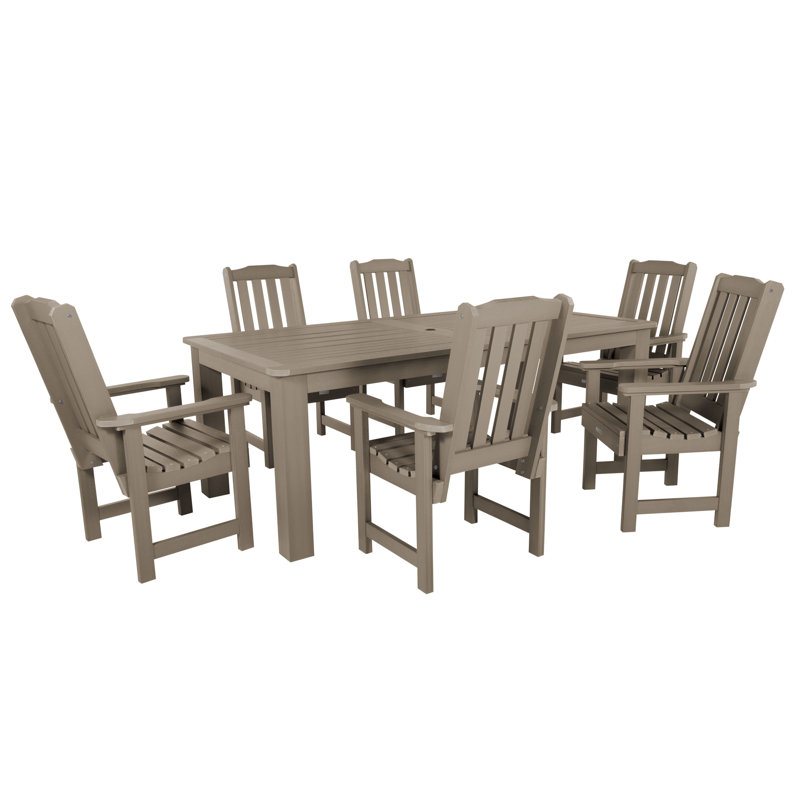 Ensemble repas pour 6 personnes Kile, Brun bois, L 84 po x l 42 po x H 30 po