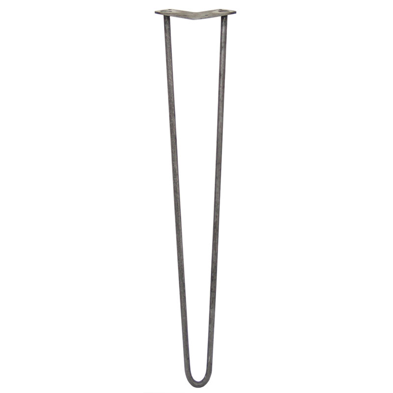 Klimek Table Leg, 71cm H x 11cm W x 8cm D, Silver