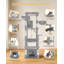 Large Cat Tree, 183 cm Tall Cat Tower for Indoor Cats Large Cats, Corner Climbing Tower with 6 Sisal Scratching Posts, 2 Large Platforms, 2 Caves, Hammocks, Stairs-1117010876