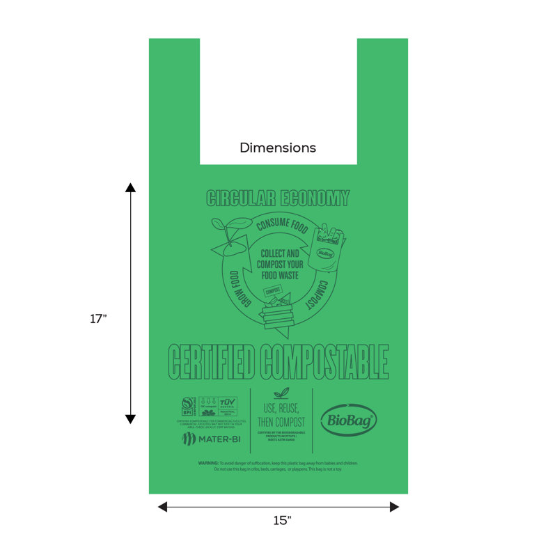 Petit sac compostable par Biobag (600 unités), Petit