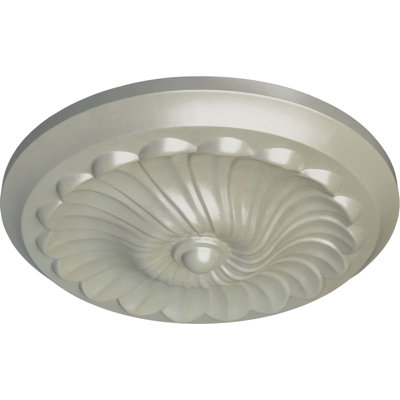Médaillon de plafond H 12,25 po x l 12,25 po x P 2,25 po