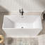 67" X 29.5" Modern Freestanding Acrylic Bathtub White Soaking Tubs Freestanding Bathtub With Drain
