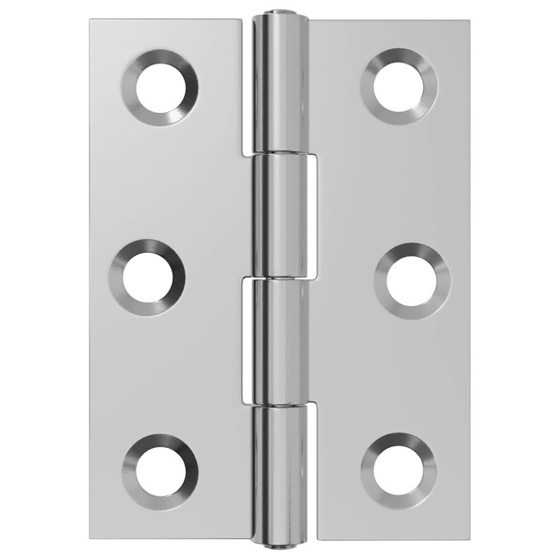 vidaXL Hinge Silver Steel Silent Bearing Door Frame Smooth Operation